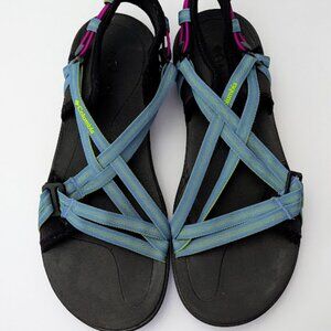 Columbia Womens Strappy Sandals Tech Lite Blue Size 9